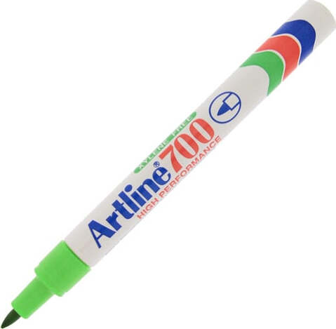 Marcatore permanente A 700 - punta tonda - 0 70 mm - verde - Artline Cancelleria e prodotti per ufficio/Penne matite scrittura e correzione/Marcatori ed evidenziatori/Pennarelli indelebili e marcatori Eurocartuccia - Pavullo, Commerciovirtuoso.it