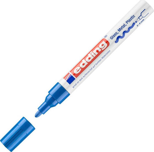 Marcatore permanente a vernice 750 - punta 2 - 4 mm - blu - Edding Cancelleria e prodotti per ufficio/Penne matite scrittura e correzione/Marcatori ed evidenziatori/Pennarelli indelebili e marcatori Eurocartuccia - Pavullo, Commerciovirtuoso.it