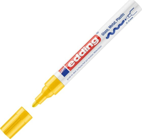 Marcatore permanente a vernice 750 - punta 2 - 4 mm - giallo - Edding Cancelleria e prodotti per ufficio/Penne matite scrittura e correzione/Marcatori ed evidenziatori/Pennarelli indelebili e marcatori Eurocartuccia - Pavullo, Commerciovirtuoso.it