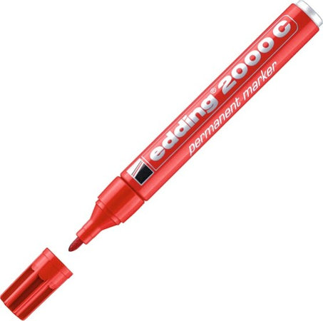 Marcatore permanente Edding 2000c - punta tonda 1 5 - 3 mm - rosso - Edding [multipack] 10 pezzi Cancelleria e prodotti per ufficio/Penne matite scrittura e correzione/Marcatori ed evidenziatori/Pennarelli indelebili e marcatori Eurocartuccia - Pavullo, Commerciovirtuoso.it