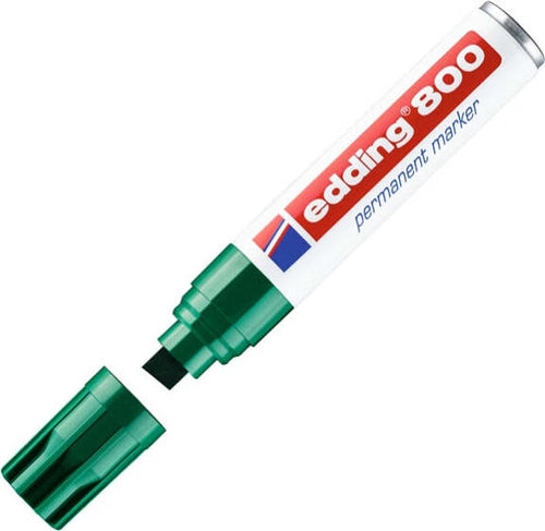 Marcatore permanente Edding 800 - punta 4 - 12 mm - verde - Edding Cancelleria e prodotti per ufficio/Penne matite scrittura e correzione/Marcatori ed evidenziatori/Pennarelli indelebili e marcatori Eurocartuccia - Pavullo, Commerciovirtuoso.it