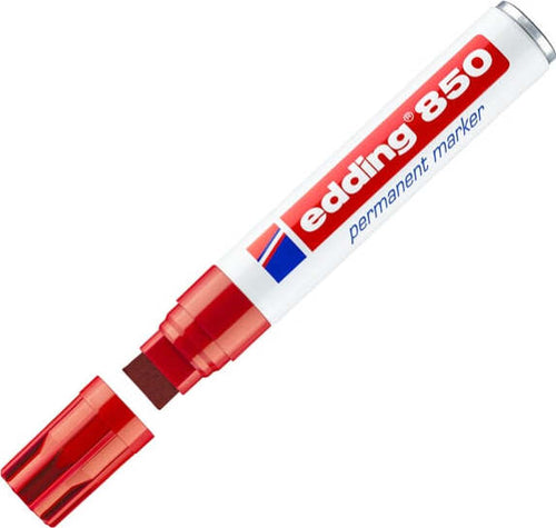 Marcatore permanente Edding 850 - punta 5 -16 mm - rosso - Edding Cancelleria e prodotti per ufficio/Penne matite scrittura e correzione/Marcatori ed evidenziatori/Pennarelli indelebili e marcatori Eurocartuccia - Pavullo, Commerciovirtuoso.it