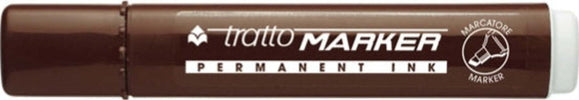 Marcatore permanente Marker - punta a scalpello - tratto 6 50mm - marrone - Tratto [multipack] 12 pezzi Cancelleria e prodotti per ufficio/Penne matite scrittura e correzione/Marcatori ed evidenziatori/Pennarelli indelebili e marcatori Eurocartuccia - Pavullo, Commerciovirtuoso.it