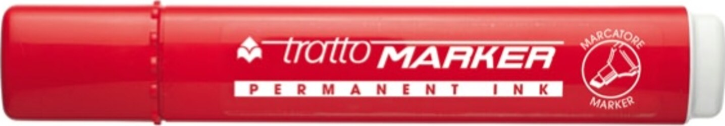 Marcatore permanente Marker - punta a scalpello - tratto 6 50mm - rosso - Tratto [multipack] 12 pezzi Cancelleria e prodotti per ufficio/Penne matite scrittura e correzione/Marcatori ed evidenziatori/Pennarelli indelebili e marcatori Eurocartuccia - Pavullo, Commerciovirtuoso.it