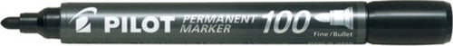 Marcatore Permanente Markers 100 - punta tonda 4 50mm - nero - Pilot [multipack] 12 pezzi Cancelleria e prodotti per ufficio/Penne matite scrittura e correzione/Marcatori ed evidenziatori/Pennarelli indelebili e marcatori Eurocartuccia - Pavullo, Commerciovirtuoso.it