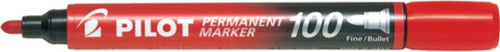 Marcatore Permanente Markers 100 - punta tonda 4 50mm - rosso - Pilot [multipack] 12 pezzi Cancelleria e prodotti per ufficio/Penne matite scrittura e correzione/Marcatori ed evidenziatori/Pennarelli indelebili e marcatori Eurocartuccia - Pavullo, Commerciovirtuoso.it