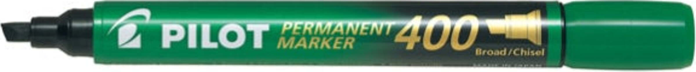 Marcatore Permanente Markers 400 - punta a scalpello 4 50mm - verde - Pilot [multipack] 12 pezzi Cancelleria e prodotti per ufficio/Penne matite scrittura e correzione/Marcatori ed evidenziatori/Pennarelli indelebili e marcatori Eurocartuccia - Pavullo, Commerciovirtuoso.it