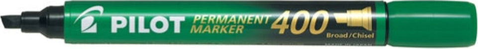 Marcatore Permanente Markers 400 - punta a scalpello 4 50mm - verde - Pilot [multipack] 12 pezzi Cancelleria e prodotti per ufficio/Penne matite scrittura e correzione/Marcatori ed evidenziatori/Pennarelli indelebili e marcatori Eurocartuccia - Pavullo, Commerciovirtuoso.it