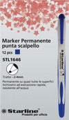 Marcatore permanente Starline - punta a scalpello da 2 00-4 00mm - blu - Starline [multipack] 12 pezzi Cancelleria e prodotti per ufficio/Penne matite scrittura e correzione/Marcatori ed evidenziatori/Pennarelli indelebili e marcatori Eurocartuccia - Pavullo, Commerciovirtuoso.it