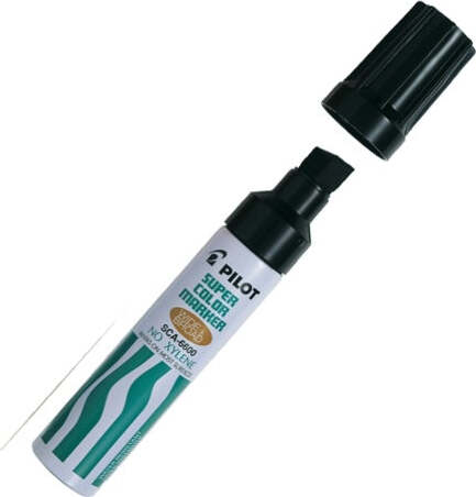 Marcatore Super Color - permanente - punta maxi da 12 5 mm - nero - Pilot Cancelleria e prodotti per ufficio/Penne matite scrittura e correzione/Marcatori ed evidenziatori/Pennarelli indelebili e marcatori Eurocartuccia - Pavullo, Commerciovirtuoso.it