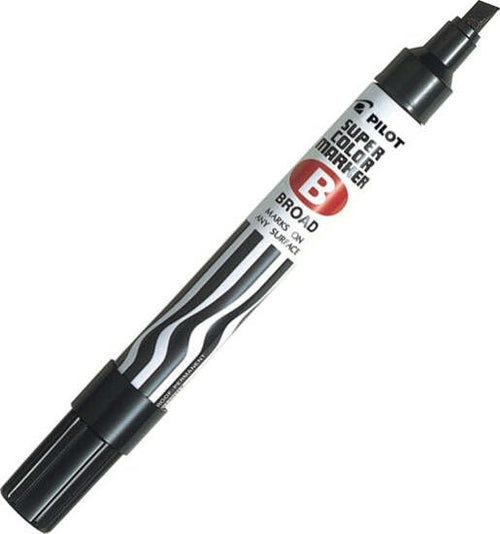 Marcatore Super Color - permanente - punta scalpello 5 mm - nero - Pilot Cancelleria e prodotti per ufficio/Penne matite scrittura e correzione/Marcatori ed evidenziatori/Pennarelli indelebili e marcatori Eurocartuccia - Pavullo, Commerciovirtuoso.it