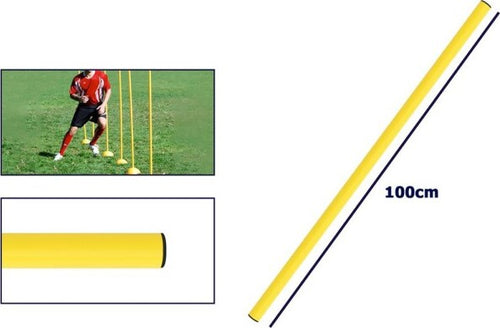 Marcatori-Per-Allenamento-100-Cm-Calcio-Ostacoli-Slalom-Colori-Fluo-E-Resistenti