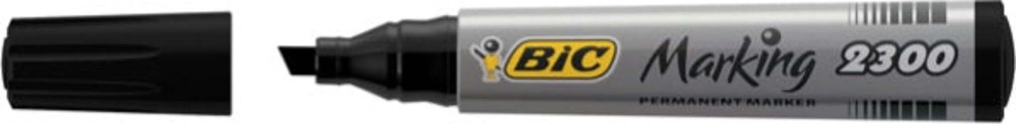 Marcatori permanente Marking a base d'alcool - punta scalpello 3 70-5 50mm - nero - Bic - conf. 12 pezzi Cancelleria e prodotti per ufficio/Penne matite scrittura e correzione/Marcatori ed evidenziatori/Pennarelli indelebili e marcatori Eurocartuccia - Pavullo, Commerciovirtuoso.it