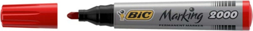 Marcatori permanente Marking a base d'alcool - punta tonda 1 70mm - rosso - Bic - conf. 12 pezzi Cancelleria e prodotti per ufficio/Penne matite scrittura e correzione/Marcatori ed evidenziatori/Pennarelli indelebili e marcatori Eurocartuccia - Pavullo, Commerciovirtuoso.it