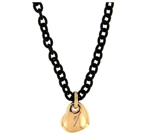 Marcello-Pane---Collana-catena-rubber-nera-e-ciondolo-cuorestorie