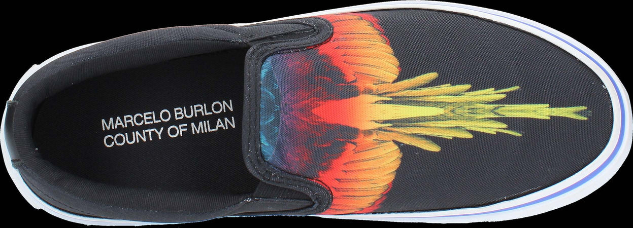 Marcelo-Burlon-Scarpe-basse-Nero-da-uomo