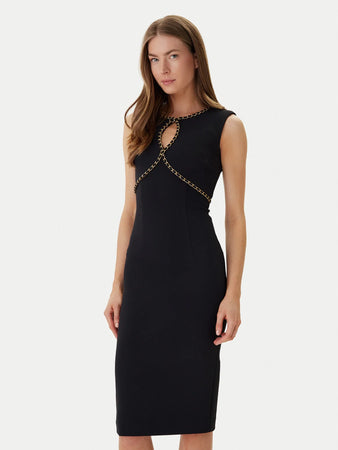 MAYE SL CHAIN MIDI DRESS