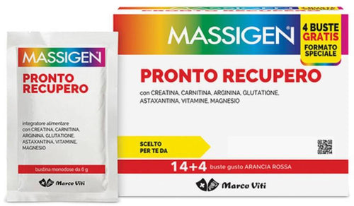 Marco Viti Farmaceutici Spa Massigen Pronto Recupero 14+4Bust