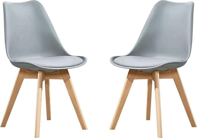 MARGOT---Set-di-2-sedie-moderna-imbottita-con-gambe-in-legno-Grigio-Milani-Home