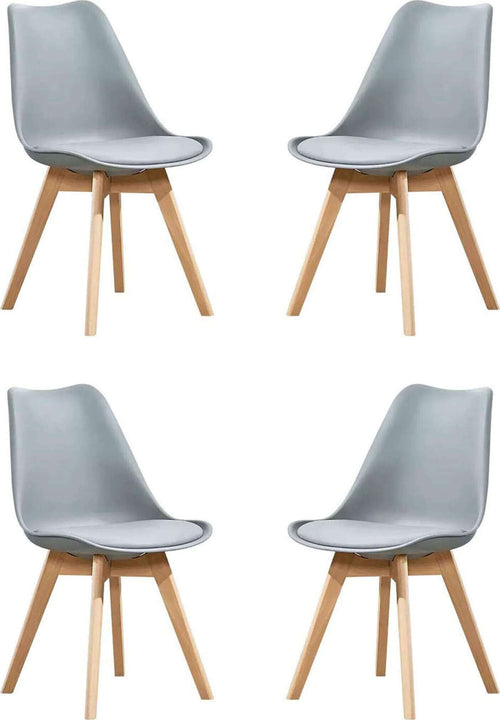 MARGOT---Set-di-4-sedie-moderna-imbottita-con-gambe-in-legno-Grigio-Milani-Home