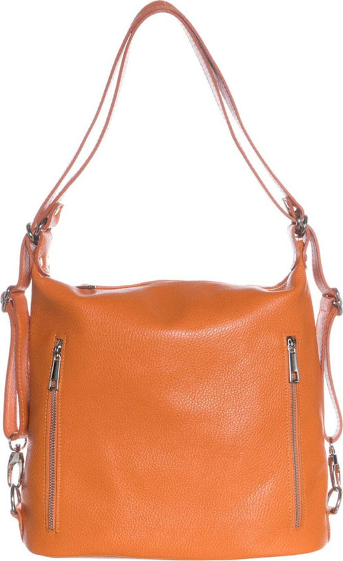 Marie---Borsa-da-Donna-Arancione-In-Vera-Pelle