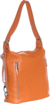 Marie---Borsa-da-Donna-Arancione-In-Vera-Pelle
