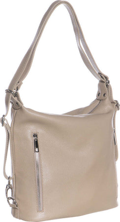 Marie---Borsa-da-Donna-Beige-In-Vera-Pelle