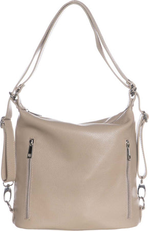 Marie---Borsa-da-Donna-Beige-In-Vera-Pelle
