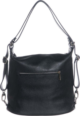 Marie---Borsa-da-Donna-Nera-In-Vera-Pelle