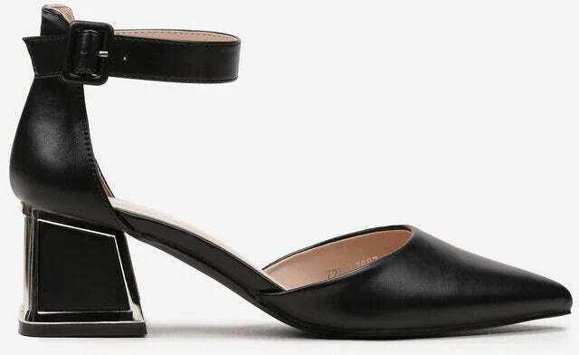 Marika - Dècolletè con tacco quadrato cromo fashion donna