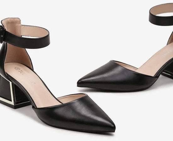 Marika - Dècolletè con tacco quadrato cromo fashion donna