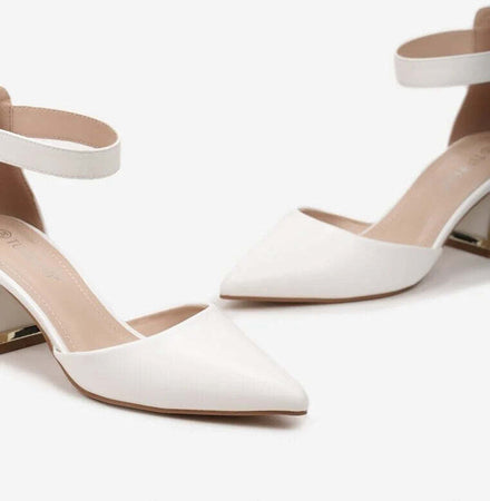 Marika - Dècolletè con tacco quadrato cromo fashion donna