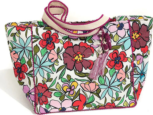 Marina Abagnale | Borsa Mare in Cotone Donna Fantasia Floreale Moda/Donna/Borse/Borse a spalla You Store - Messina, Commerciovirtuoso.it