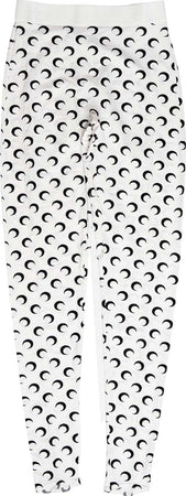 MARINE-SERRE-Leggings-Fuseaux-Moon-in-jersey-rigenerato-da-donna