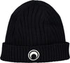 MARINE-SERRE-Moon-Logo-knit-beanie-in-black-da-donna