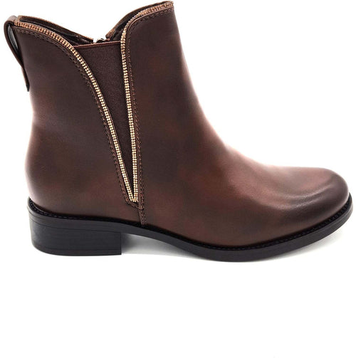 Marissa - Stivaletti in ecopelle donna tacco basso