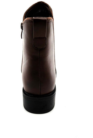 Marissa - Stivaletti in ecopelle donna tacco basso