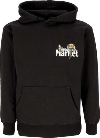 MARKET-Felpa-Cappuccio-Uomo-Better-Call-Bear-Hoodie-Black-da-uomo