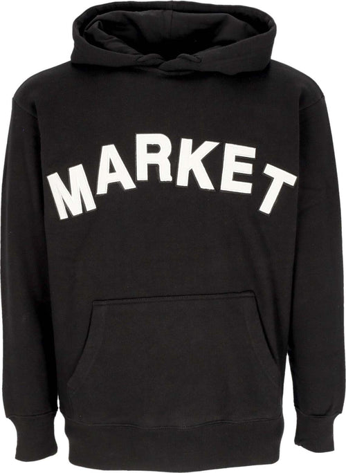 MARKET-Felpa-Cappuccio-Uomo-Community-Garden-Hoodie-Black-da-uomo