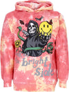 MARKET-Felpa-Cappuccio-Uomo-Look-At-the-Bright-Side-Hoodie-X-Smiley-Pink-Tie-Dye-da-uomo