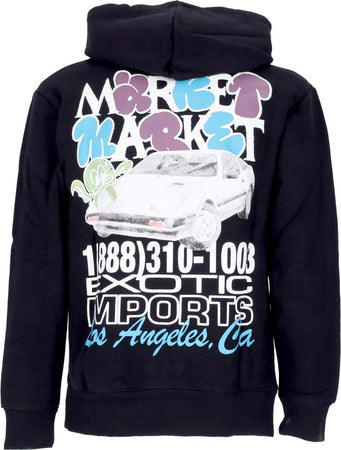 MARKET-Felpa-Cappuccio-Uomo-Market-Exotic-Automobile-Hoodie-Black-da-uomo
