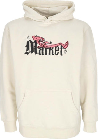 MARKET-Felpa-Cappuccio-Uomo-Swap-Meet-Hoodie-X-Pink-Panther-Ecru-da-uomo