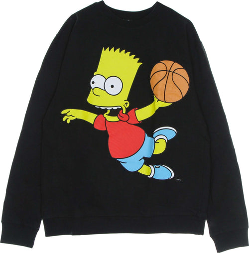 MARKET-Felpa-Girocollo-Uomo-Air-Bart-Crewneck-Sweatshirt-X-the-Simpsons-Black-da-uomo