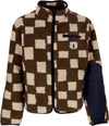 MARKET-Orsetto-Uomo-Chess-Club-Jacquard-Sherpa-Jacket-Brown-da-uomo