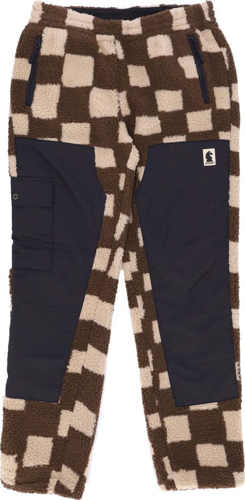 MARKET-Orsetto-Uomo-Chess-Club-Jacquard-Sherpa-Pants-Brown-da-uomo