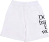 MARKET-Pantalone-Corto-Tuta-Felpato-Uomo-Don't-Happy-Be-Worry-Sweatshorts-X-Smiley-White-da-uomo