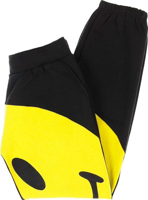 MARKET-Pantalone-Tuta-Felpato-Uomo-Big-Smiley-Sweatpants-Black/yellow-da-uomo