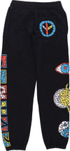 MARKET-Pantalone-Tuta-Felpato-Uomo-Mosaic-Sweatpants-X-Smiley-Black-da-uomo