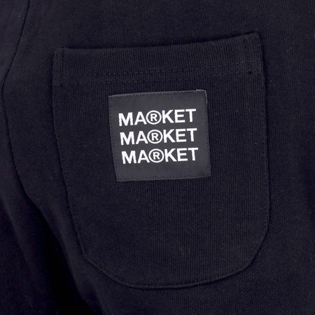 MARKET-Pantalone-Tuta-Felpato-Uomo-Peace-and-Power-Sweatpants-Black-da-uomo