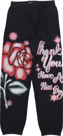 MARKET-Pantalone-Tuta-Felpato-Uomo-Thank-You-Rose-Sweatpants-Black-da-uomo
